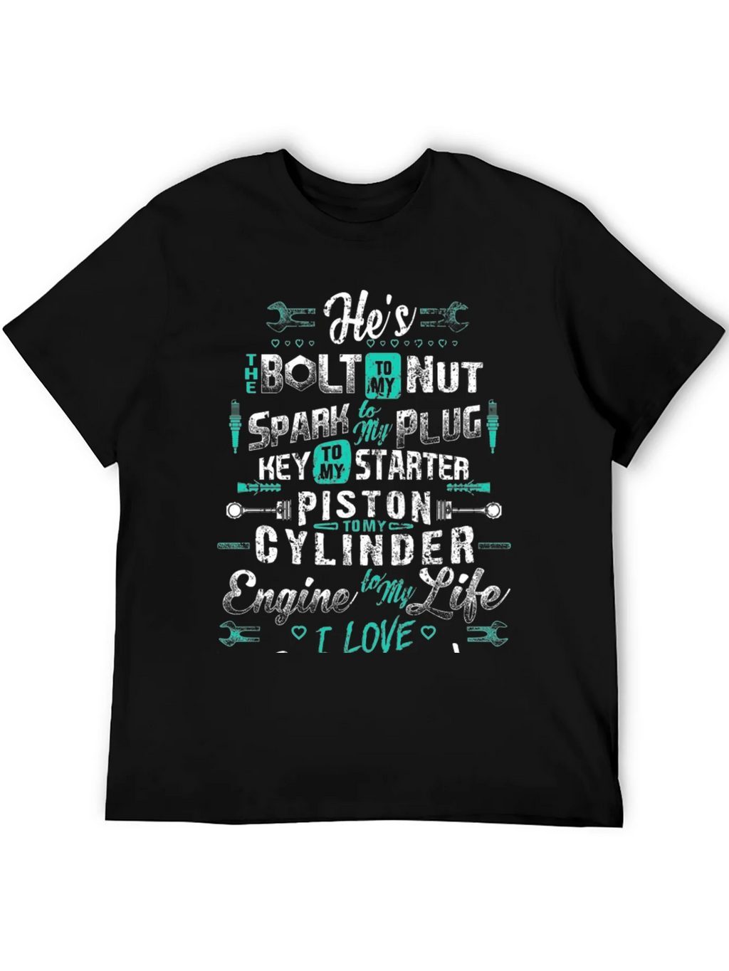 Hes The Bolt to My Nut Graphic Tee product image 1