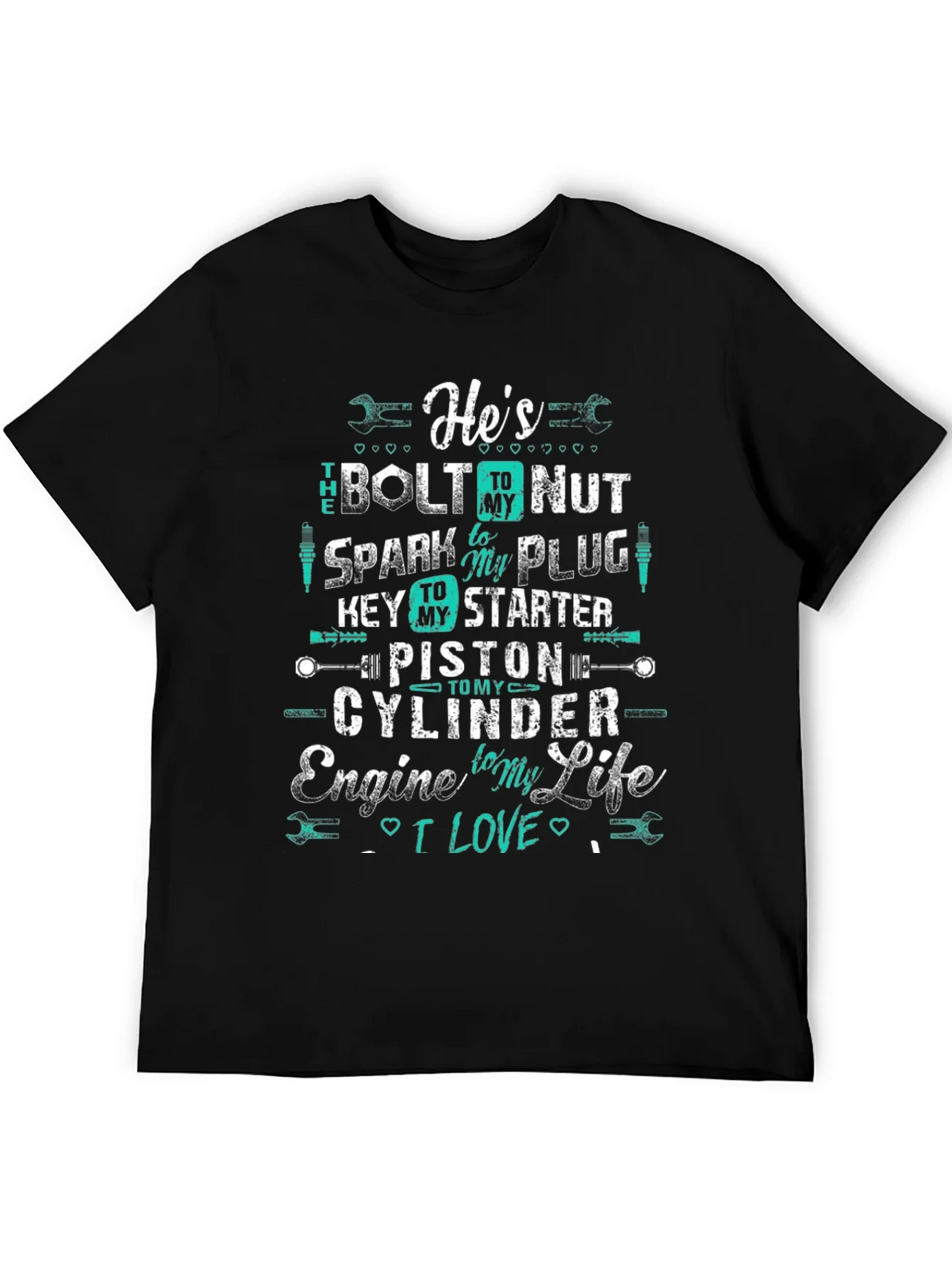 Hes The Bolt to My Nut Graphic Tee product image 1