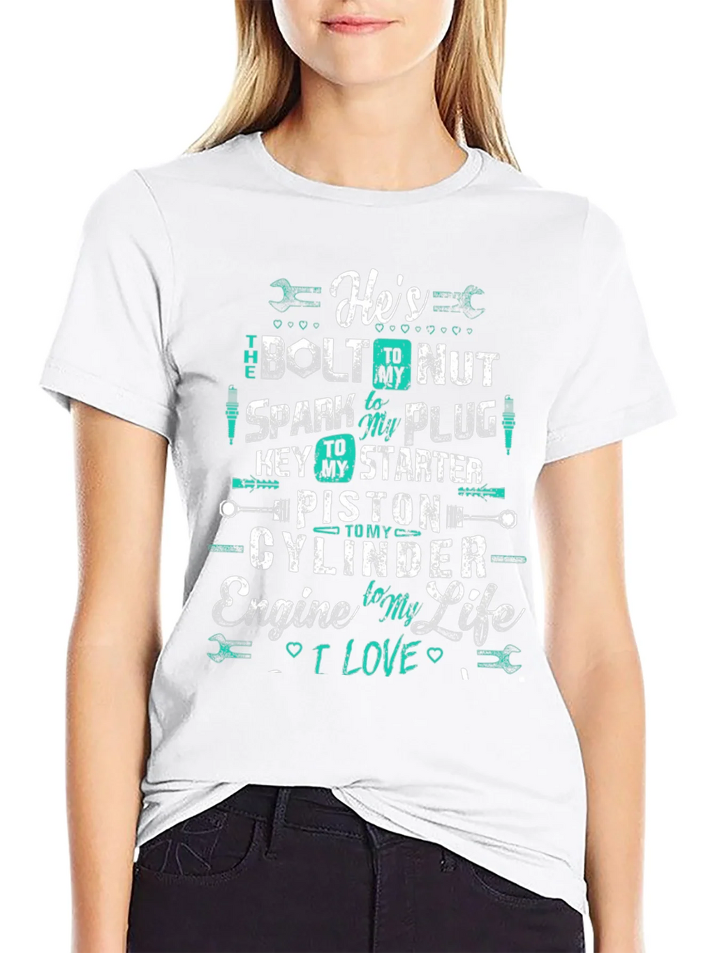 Hes The Bolt to My Nut Graphic Tee product image 3