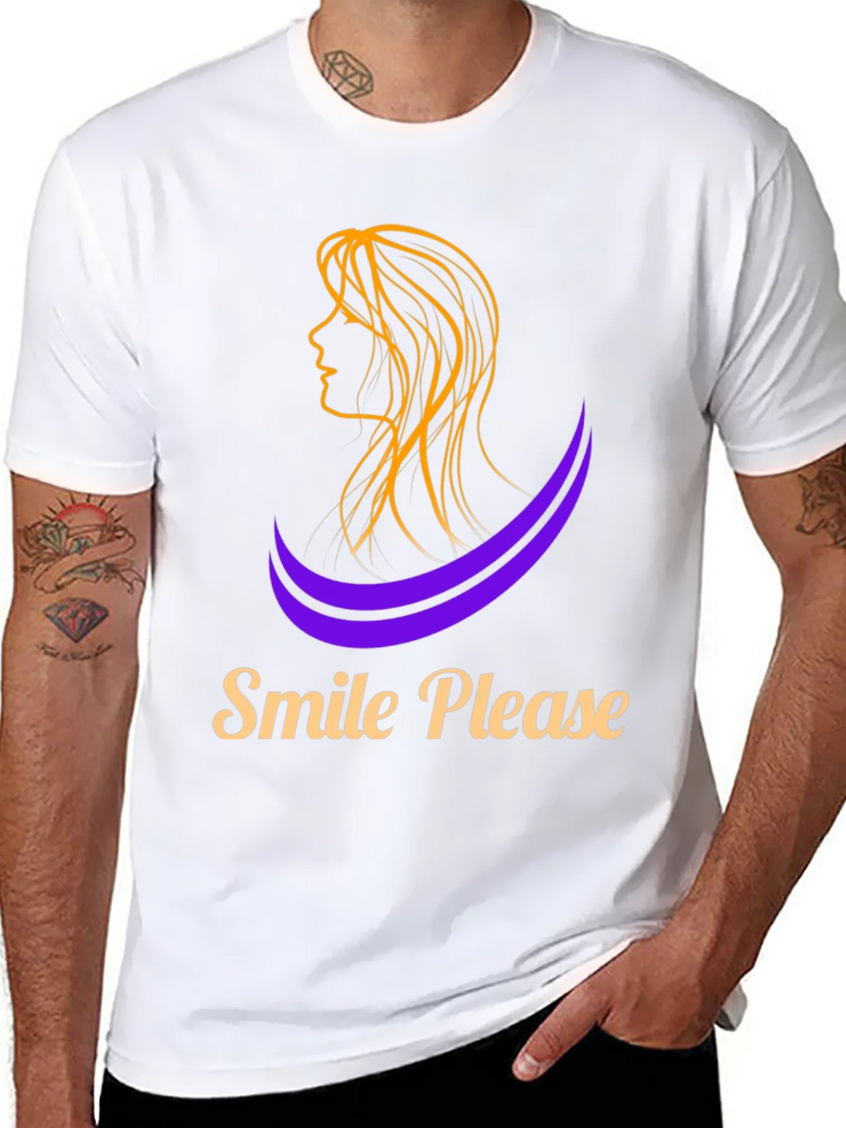 Smile Please Graphic Tee - Stylish Comfort product image 2