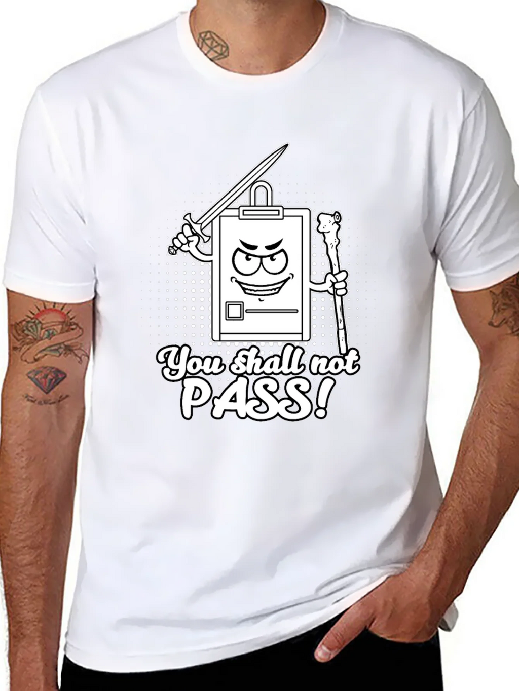 You Shall Not Pass! Clipboard T-Shirt product image 5