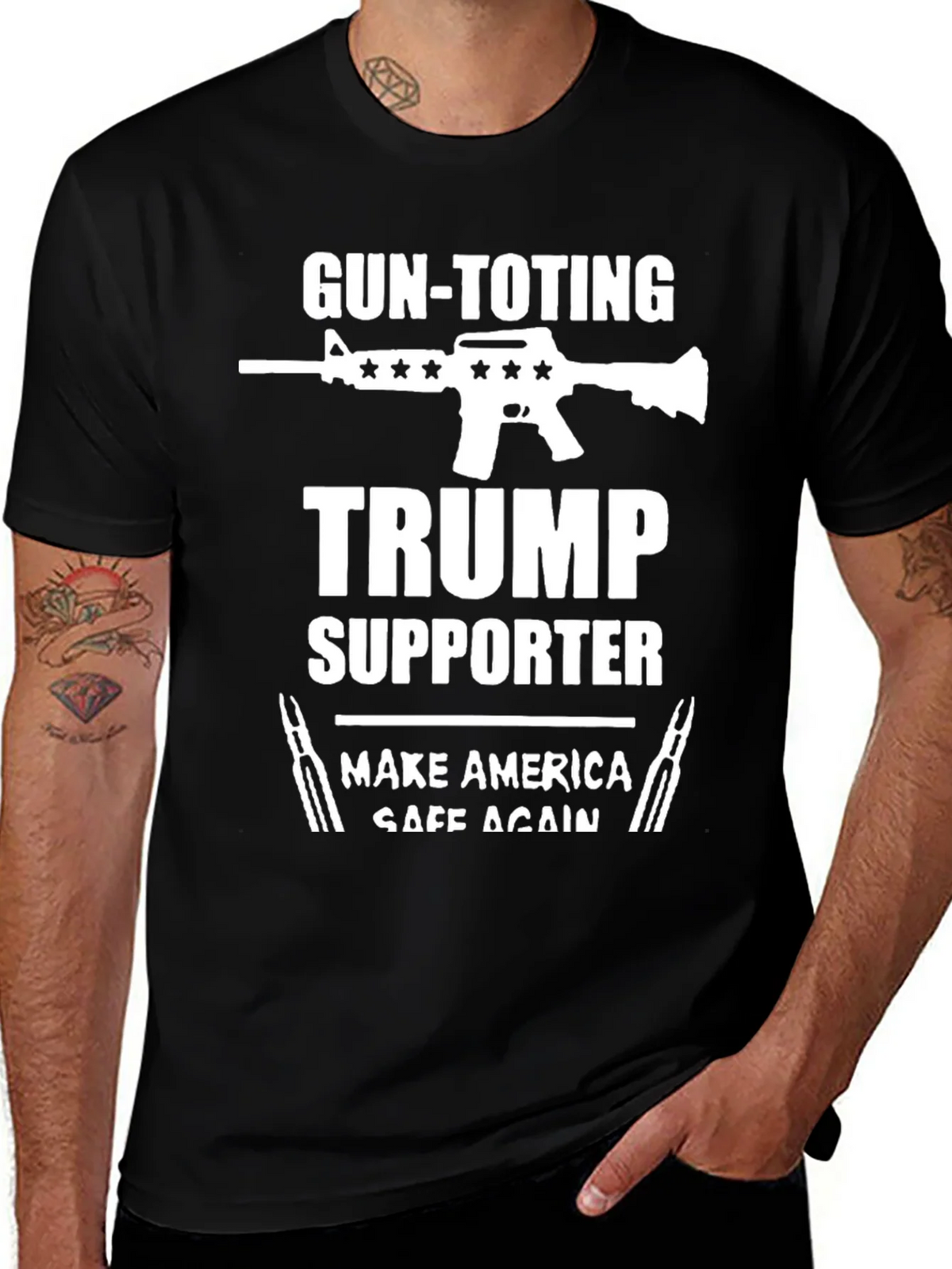 Gun-Toting Trump Supporter T-Shirt product image 1