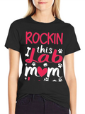 Rockin Lab Mom Black T-Shirt product image 1
