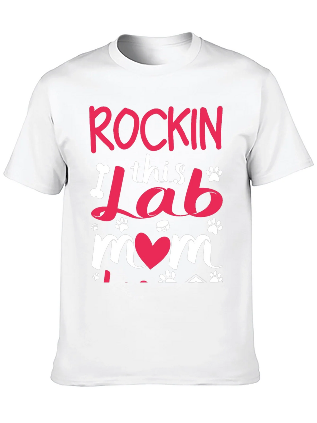 Rockin Lab Mom Black T-Shirt product image 7
