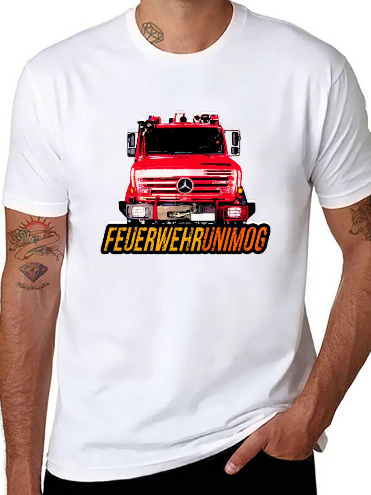 Fire Truck Graphic T-Shirt product image 2