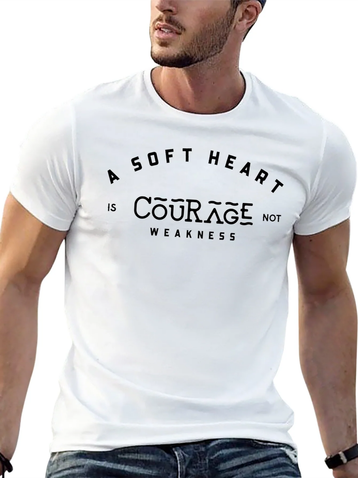 A Soft Heart is Courage Graphic T-Shirt product image 8