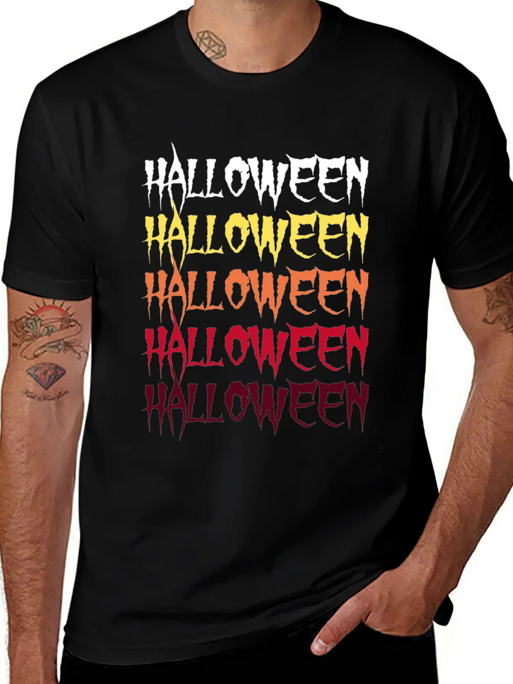 Halloween Gradient T-Shirt - Spooky Style product image 1