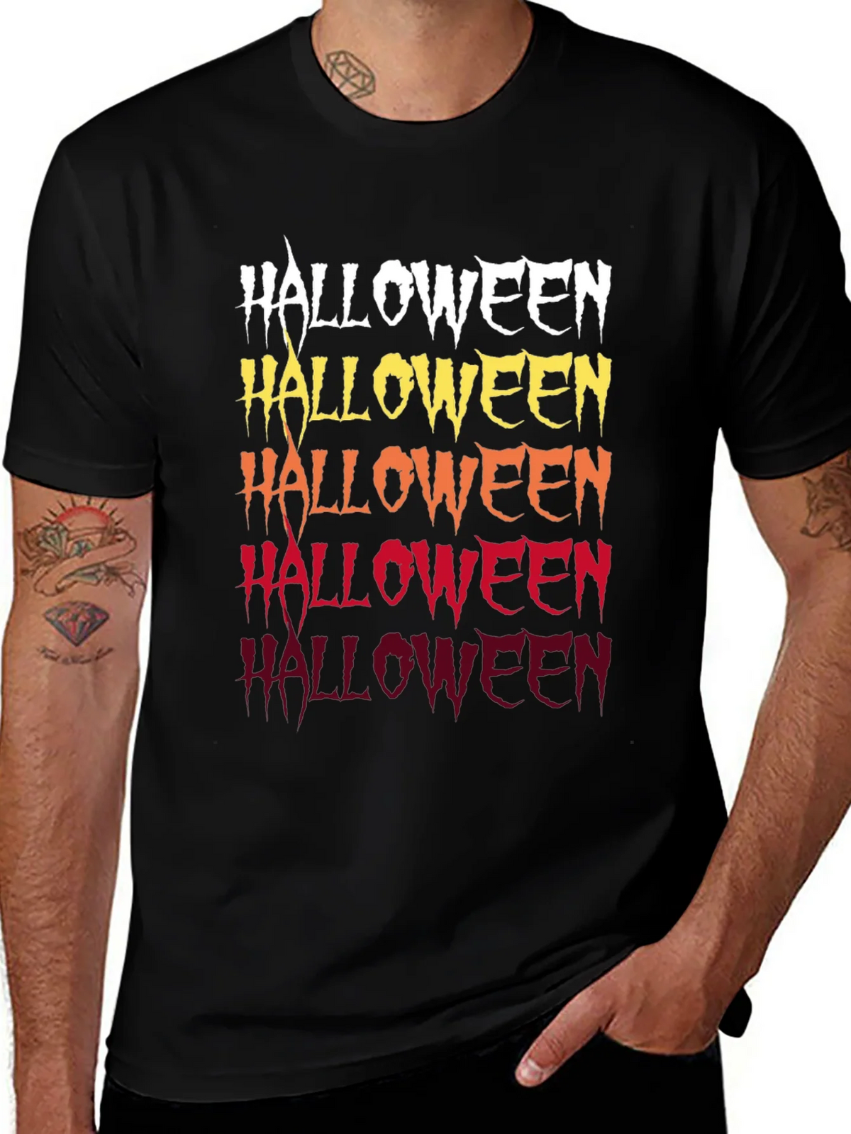 Halloween Gradient T-Shirt - Spooky Style product image 1