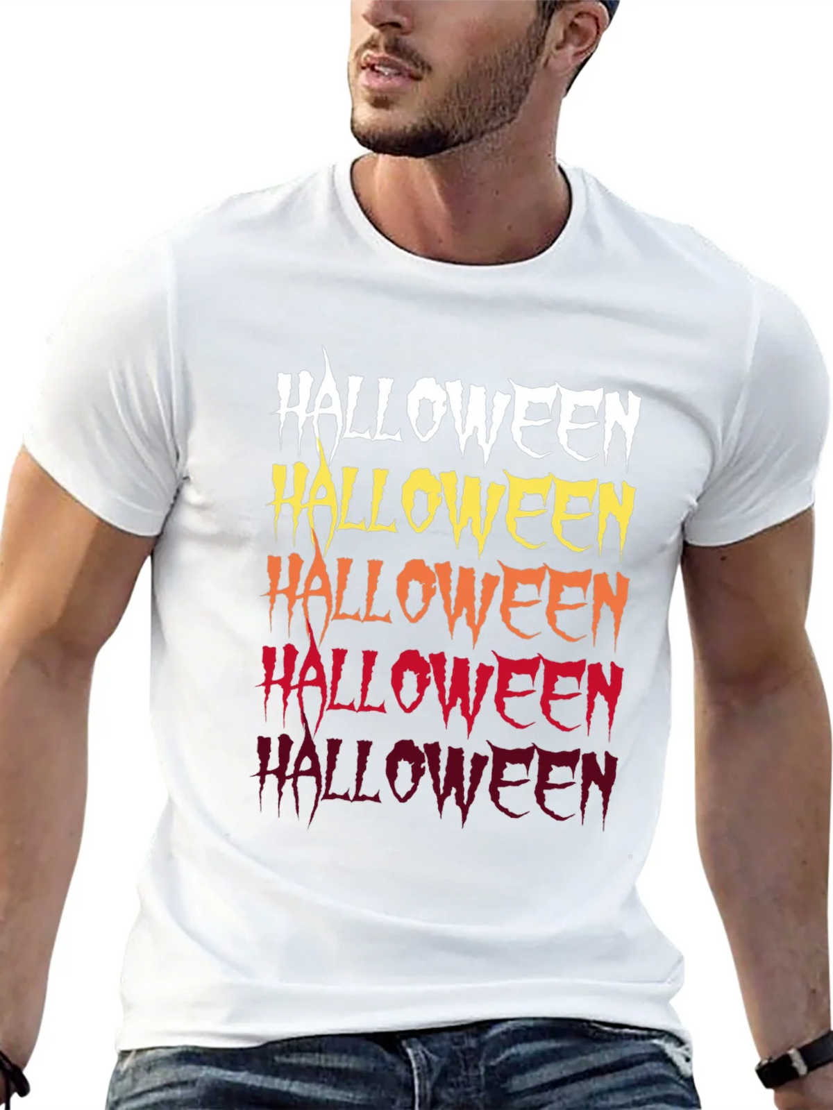 Halloween Gradient T-Shirt - Spooky Style product image 5