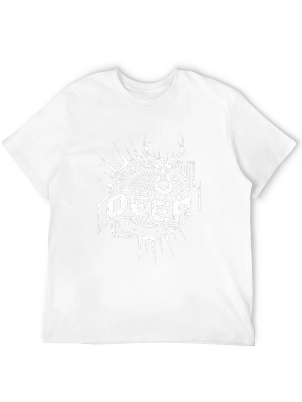 Christmas Deer Here T-Shirt - Holiday Graphic Tee product image 4
