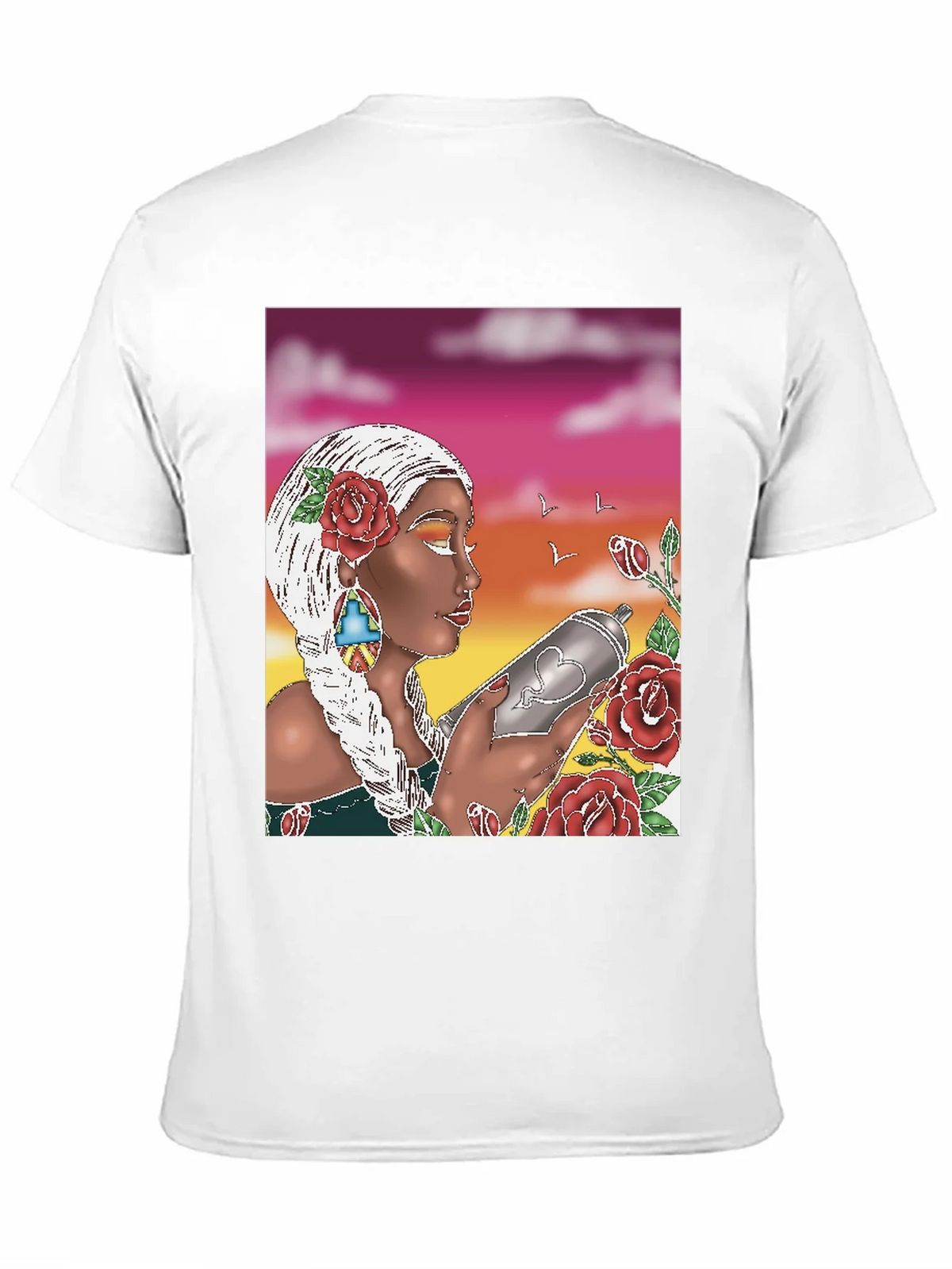Artistic Graphic Tee - Spray Paint Design product image 1