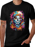 Skull Art Print T-Shirt - Unique Graphic Tee product image 1