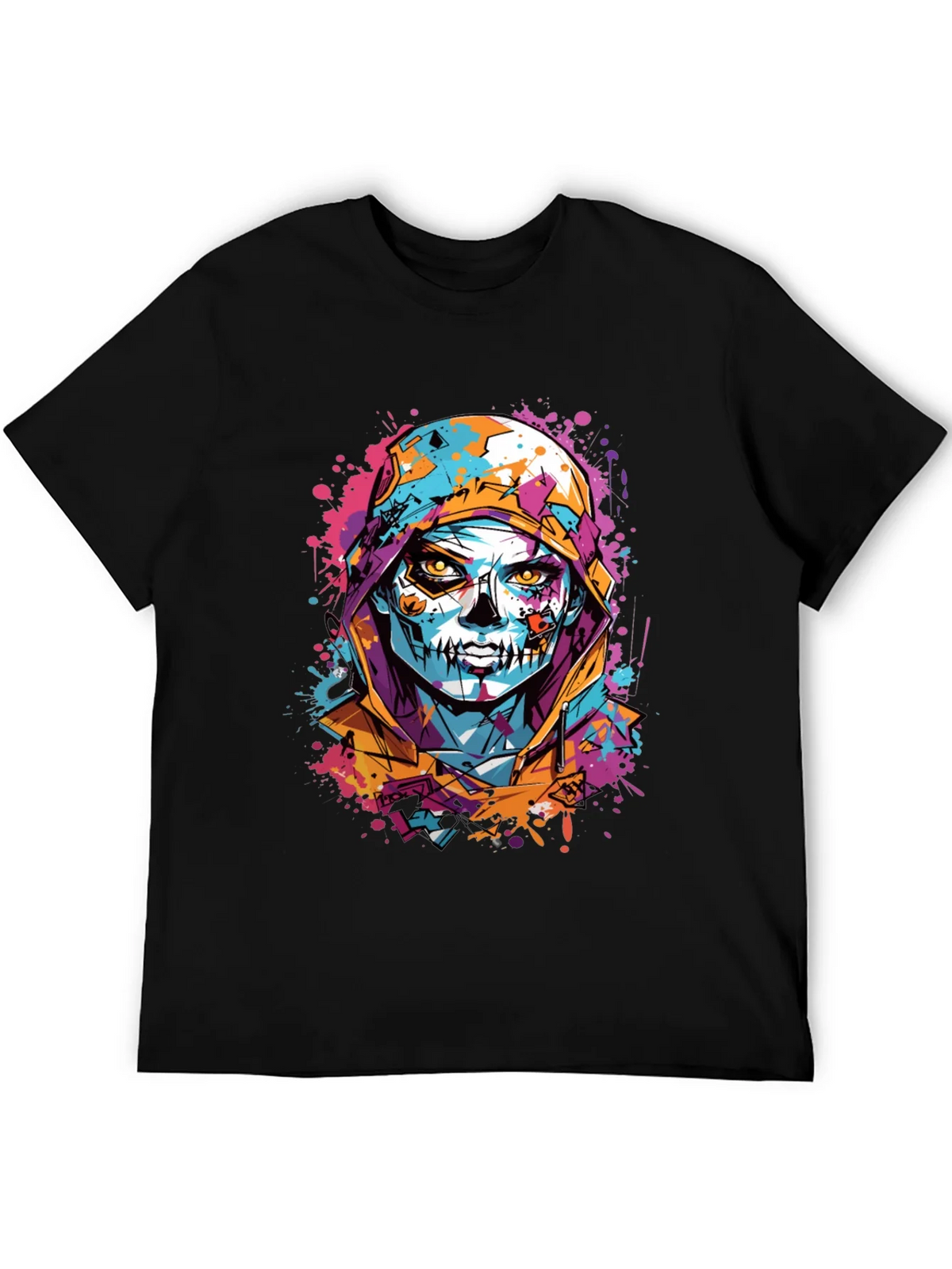 Skull Art Print T-Shirt - Unique Graphic Tee product image 5
