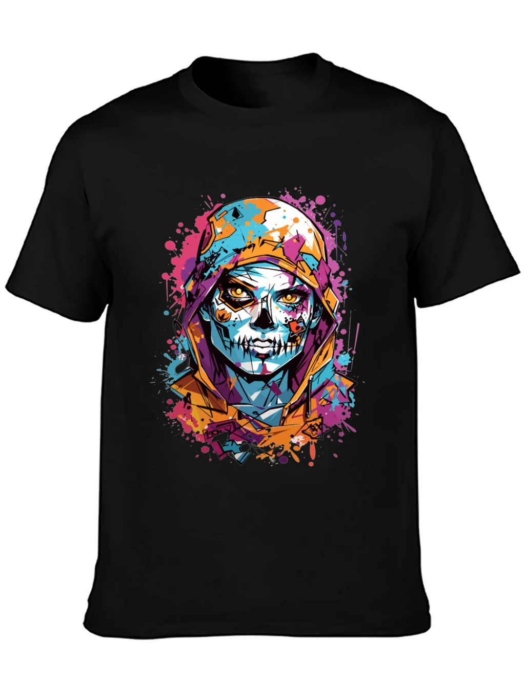 Skull Art Print T-Shirt - Unique Graphic Tee product image 3