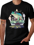 Frog on Mushroom T-Shirt - Unique Graphic Tee product image 1