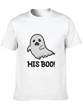 His Boo! Ghost Graphic Black T-Shirt product image 1
