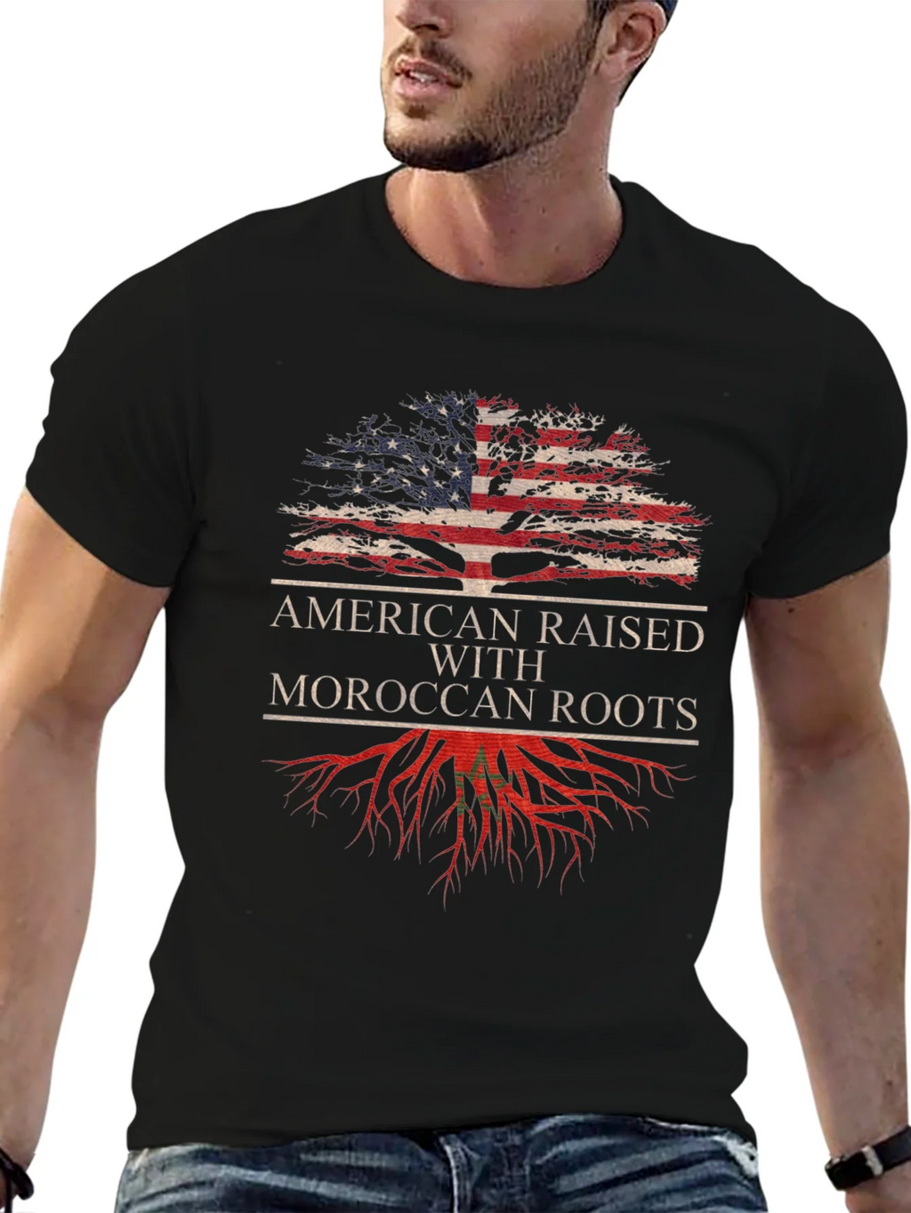 American Raised Moroccan Roots T-Shirt product image 5