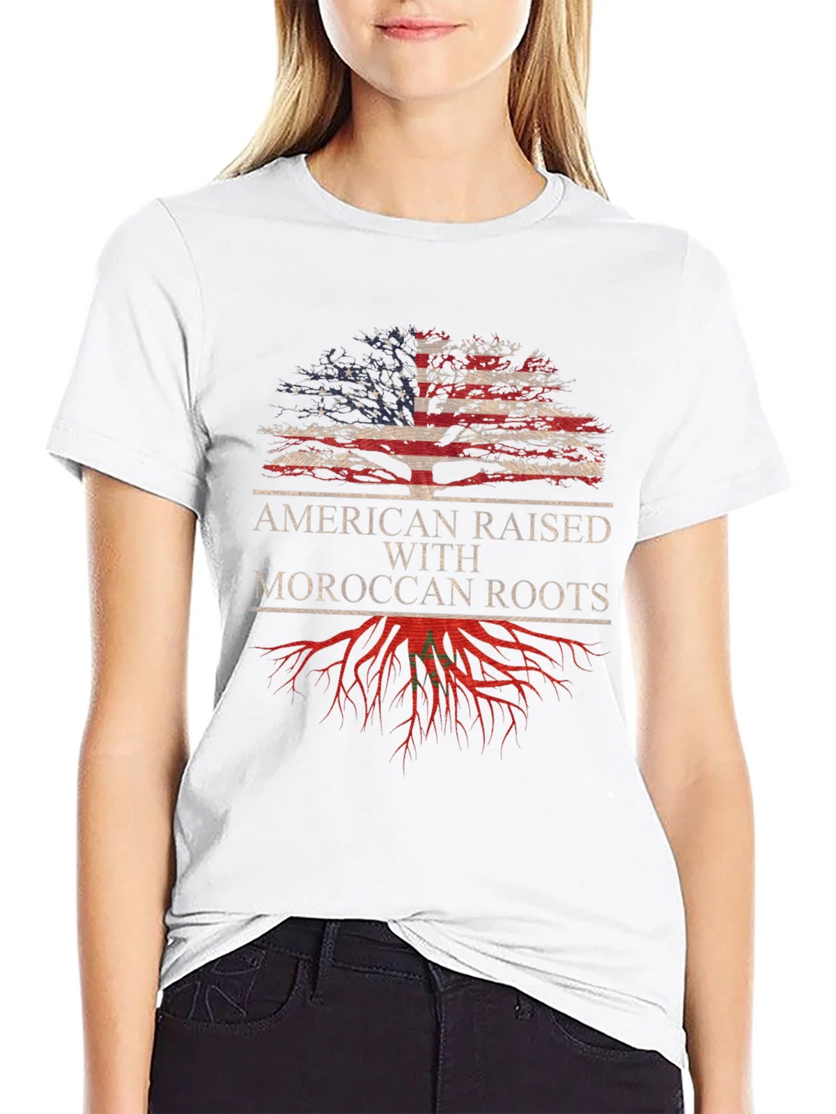 American Raised Moroccan Roots T-Shirt product image 7