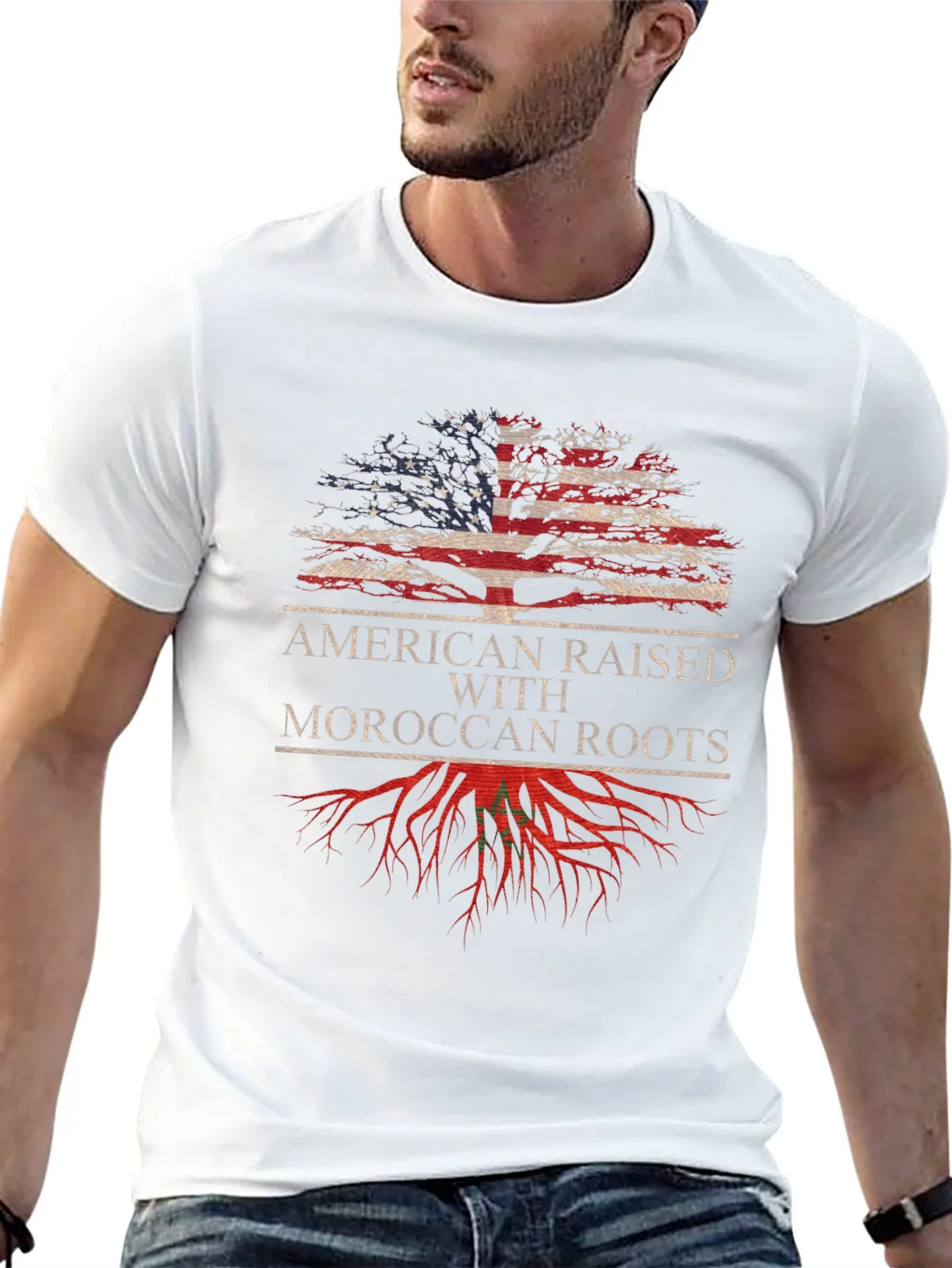 American Raised Moroccan Roots T-Shirt product image 10