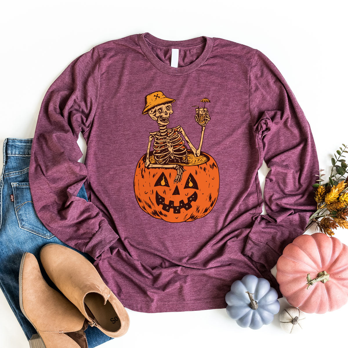 Halloween Funny Pumpkin Hoodie, Sweatshirt, Horror Design product image 1