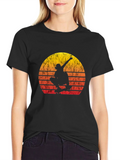 Skateboarder Sunset Graphic T-Shirt product image 1