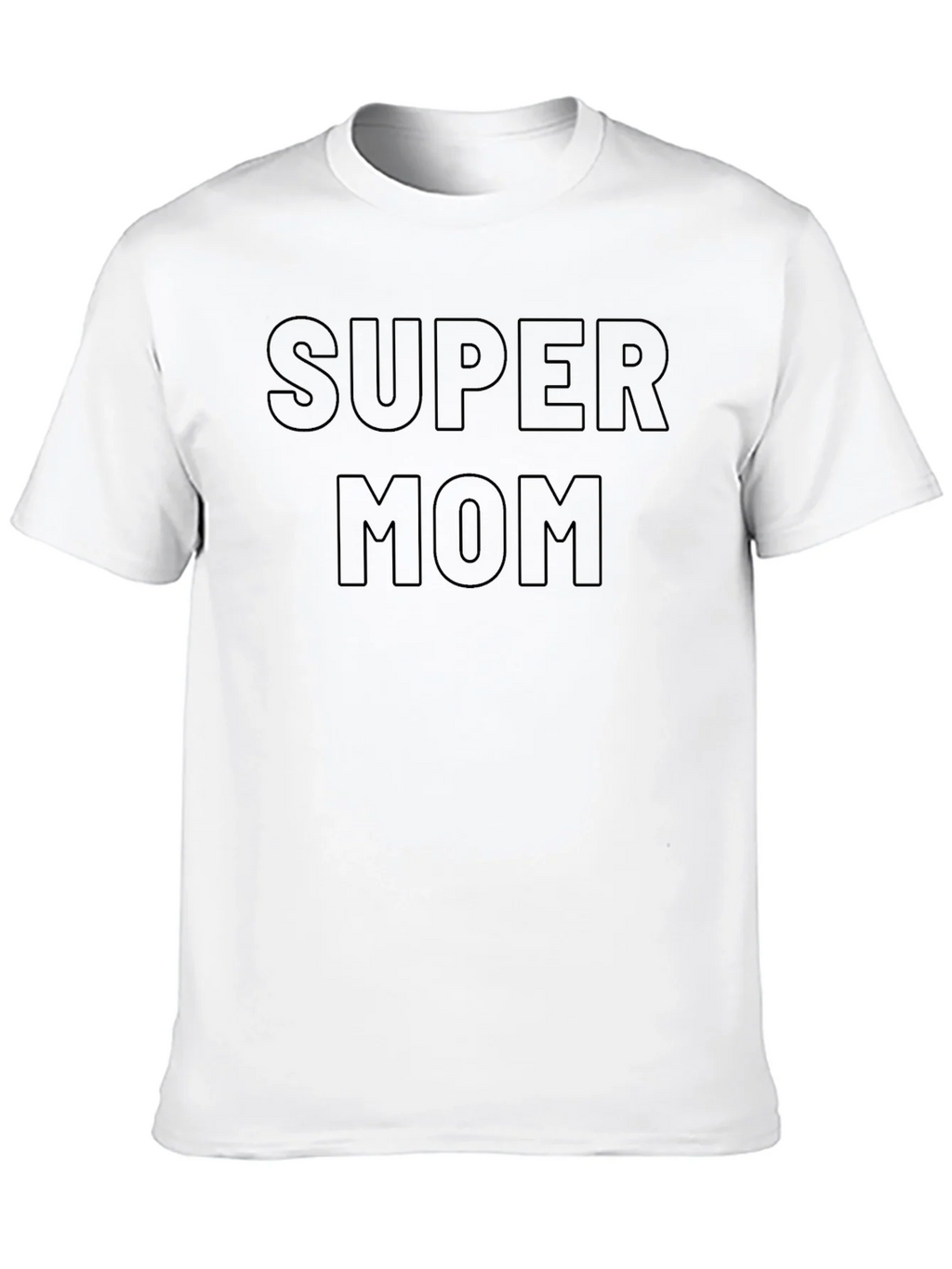 Super Mom Graphic T-Shirt - Black Cotton Tee product image 8