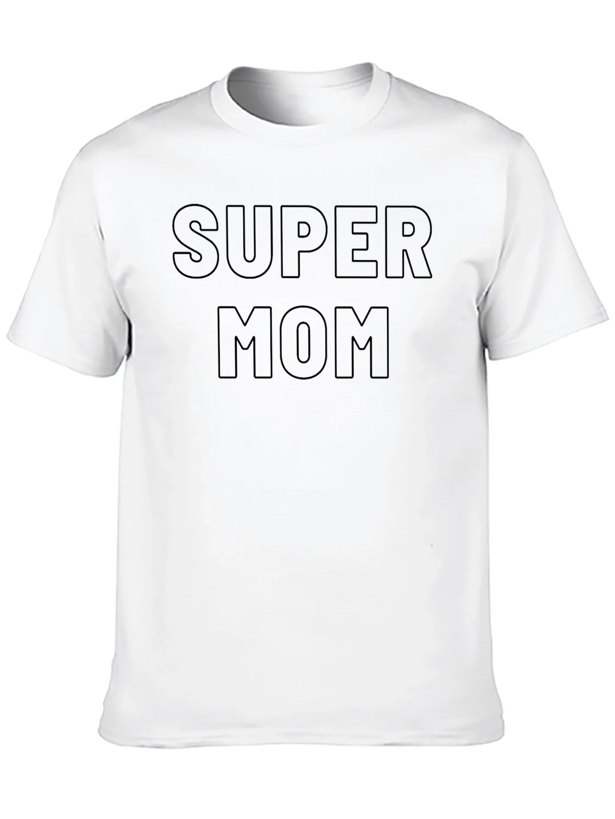 Super Mom Graphic T-Shirt - Black Cotton Tee product image 8