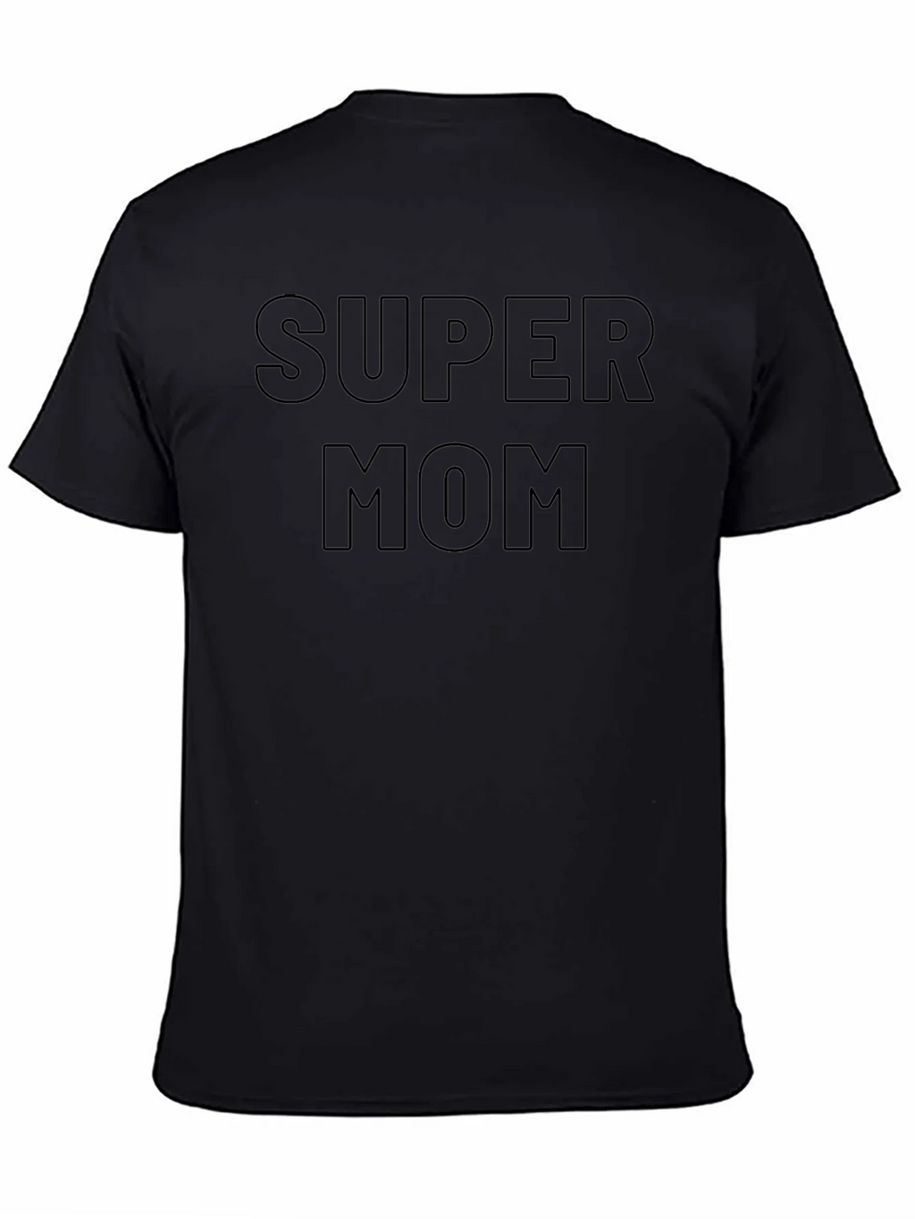 Super Mom Graphic T-Shirt - Black Cotton Tee product image 3