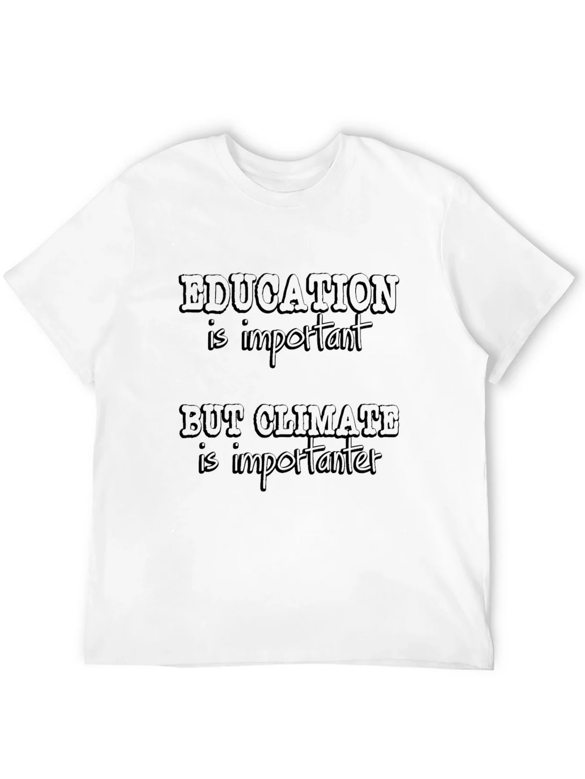 Education Vs. Climate T-Shirt product image 4
