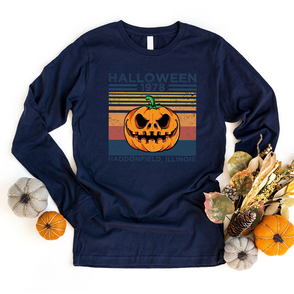 Horror Pumpkin Sweatshirt, Halloween 2022 Funny Long Sleve product image 3