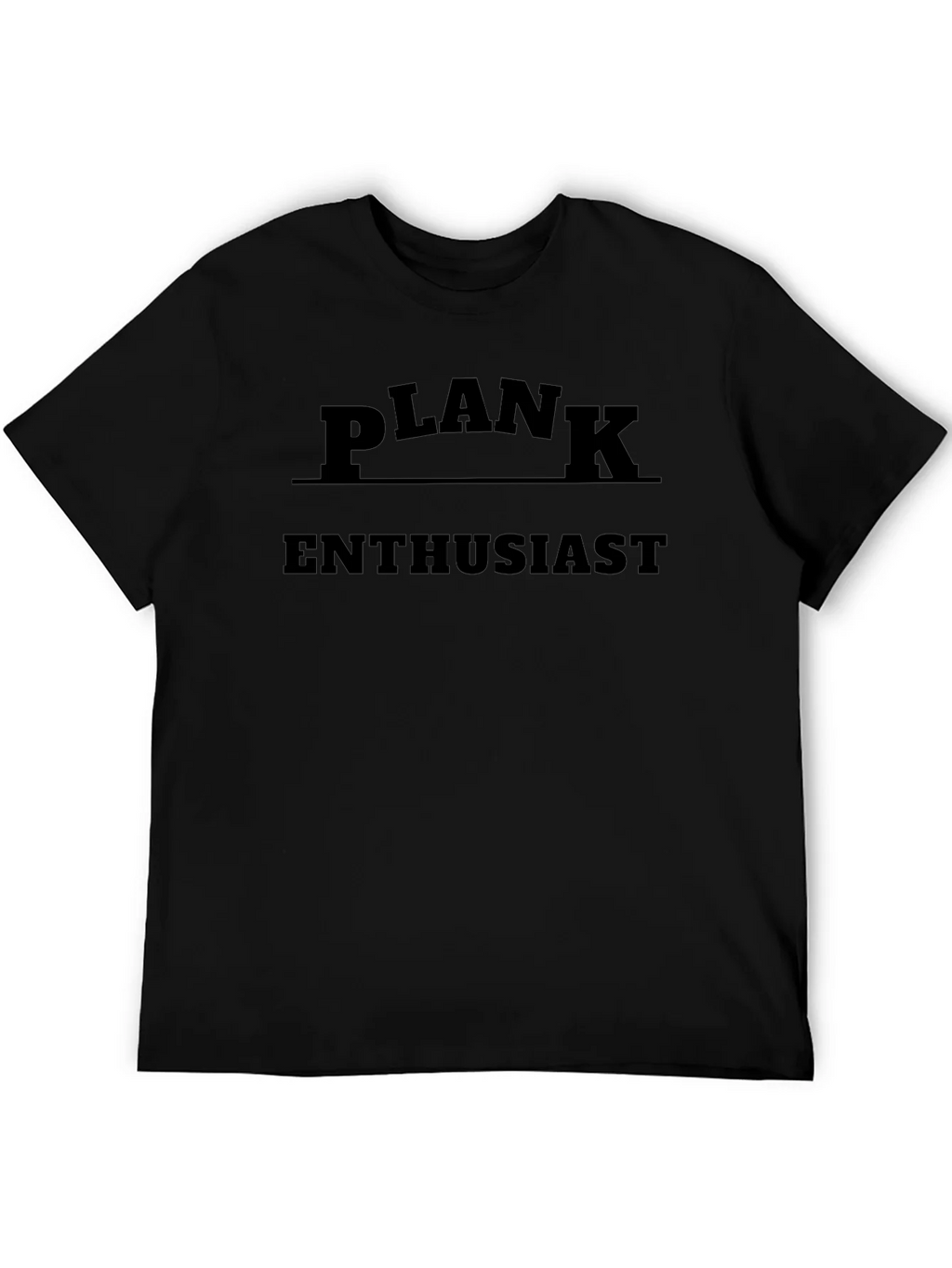 Plank Enthusiast Black T-Shirt product image 2