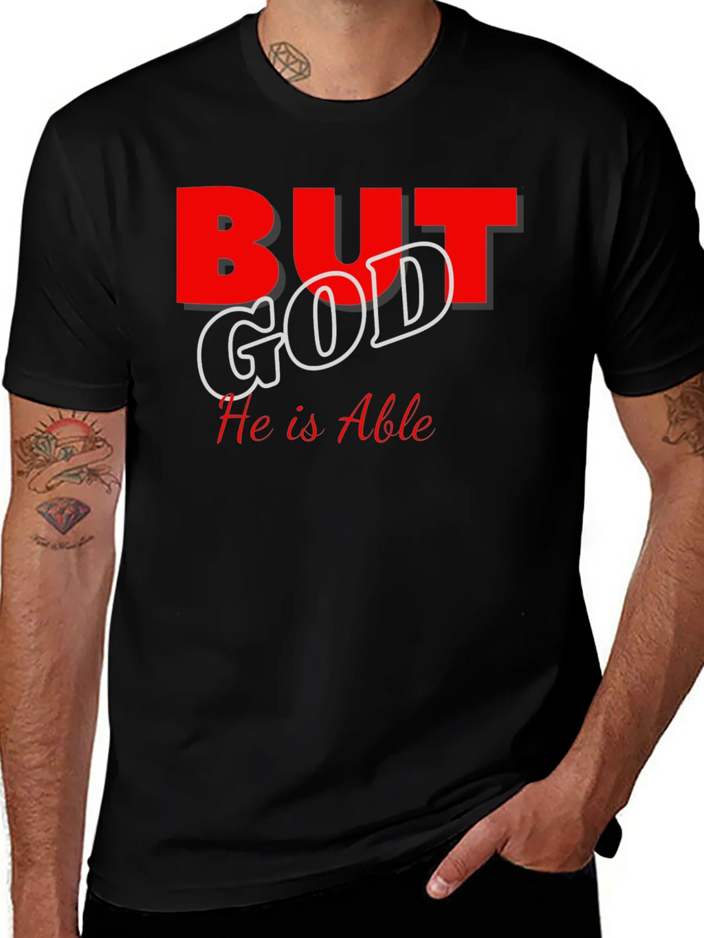 But God He is Able Christian T-Shirt product image 1