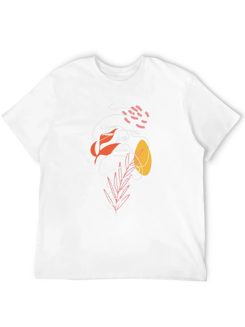 Abstract Face Graphic Tee - Modern Art Shirt product image 10