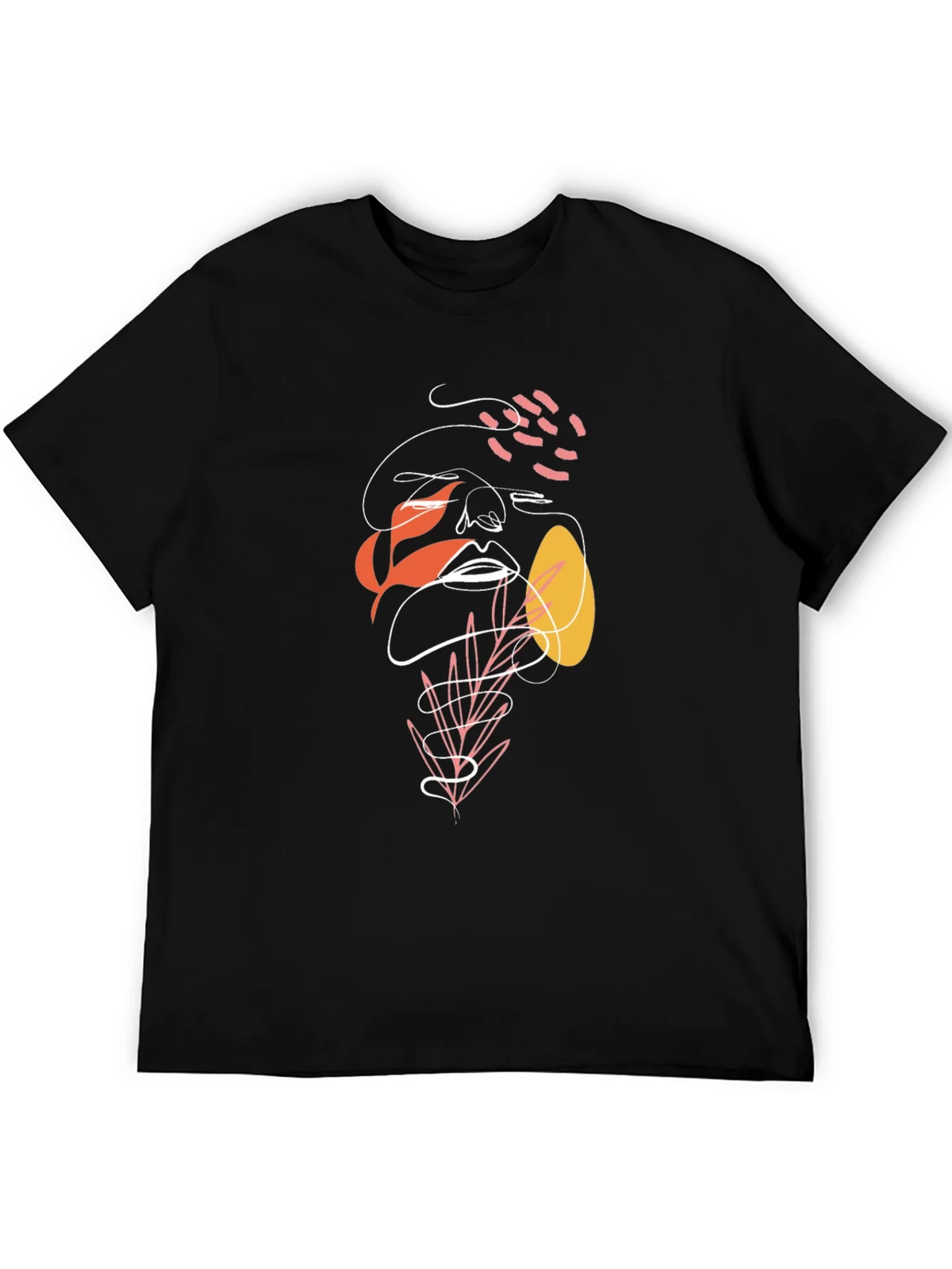 Abstract Face Graphic Tee - Modern Art Shirt product image 4