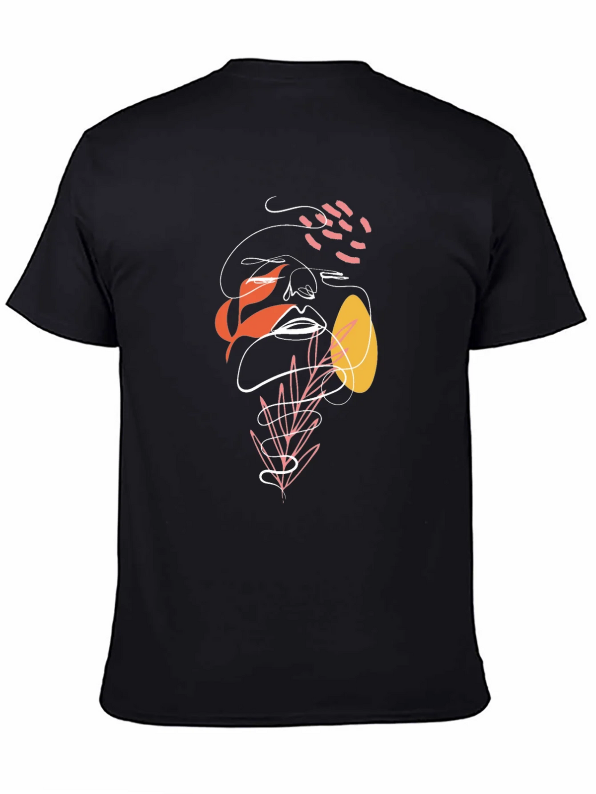 Abstract Face Graphic Tee - Modern Art Shirt product image 3