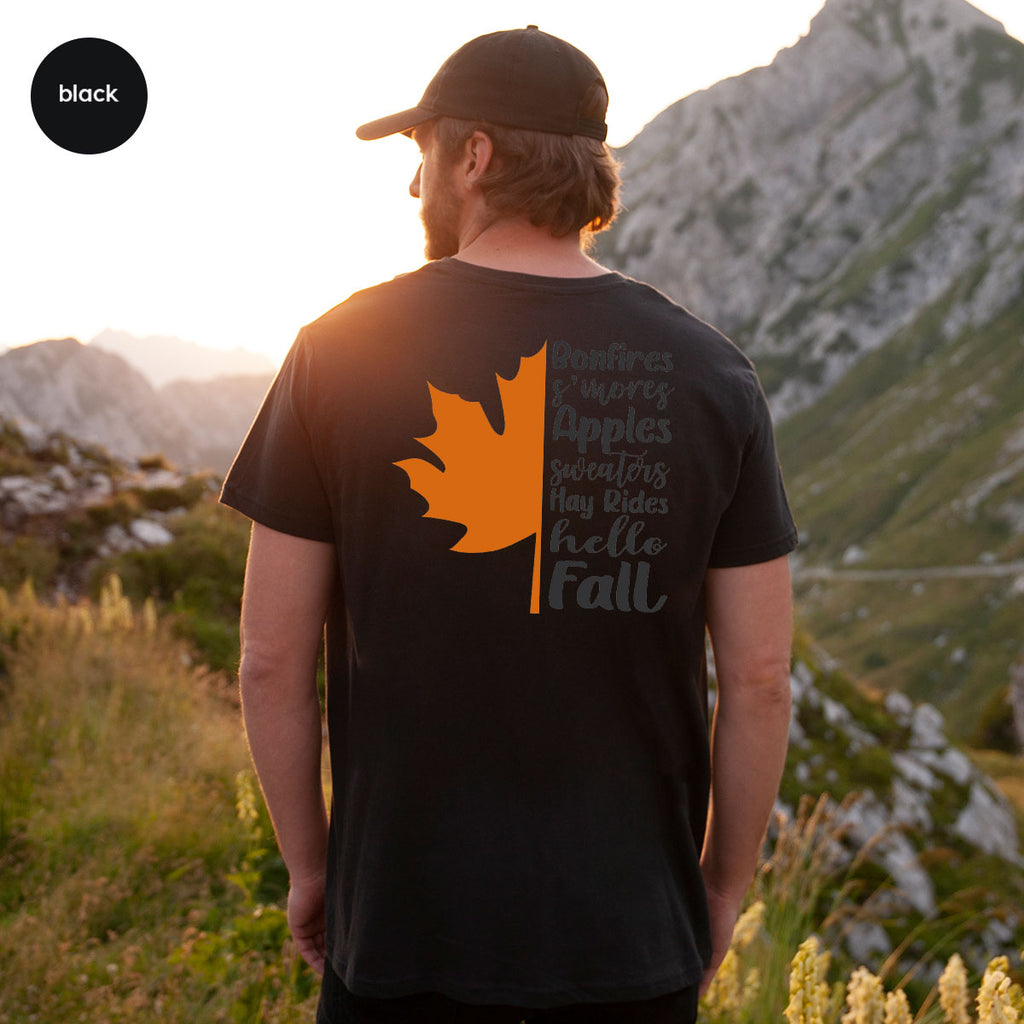 Fall Leaf T-Shirt, 2022 Season Long Sleeve Shirt, Short product image 31