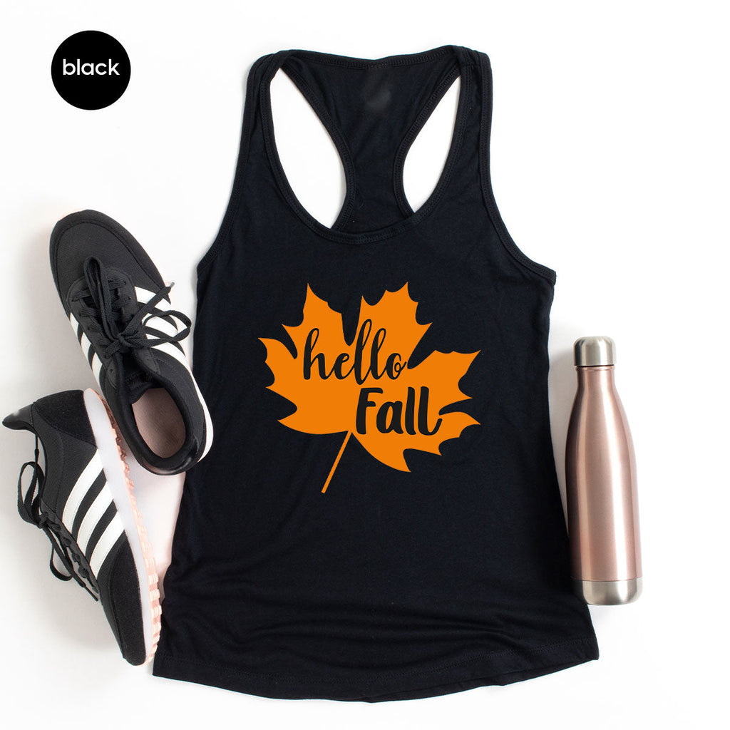 Hello Fall Shirt, 2022 Thanksgiving T-Shirt, Leaf Gift For product image 3
