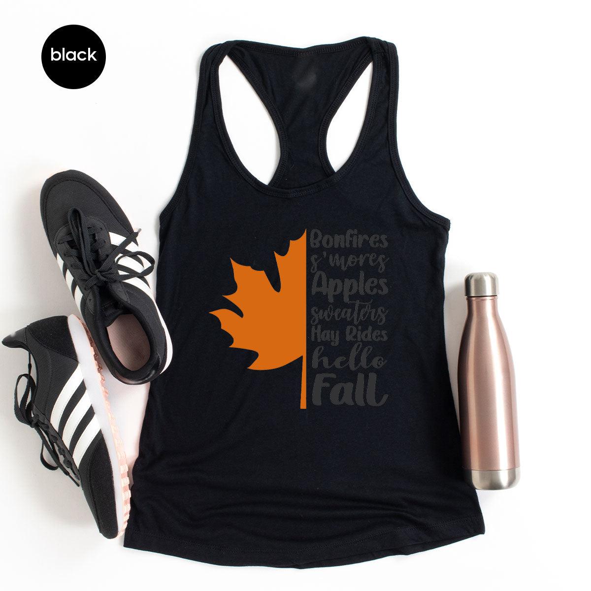 Fall Leaf T-Shirt, 2022 Season Long Sleeve Shirt, Short product image 33