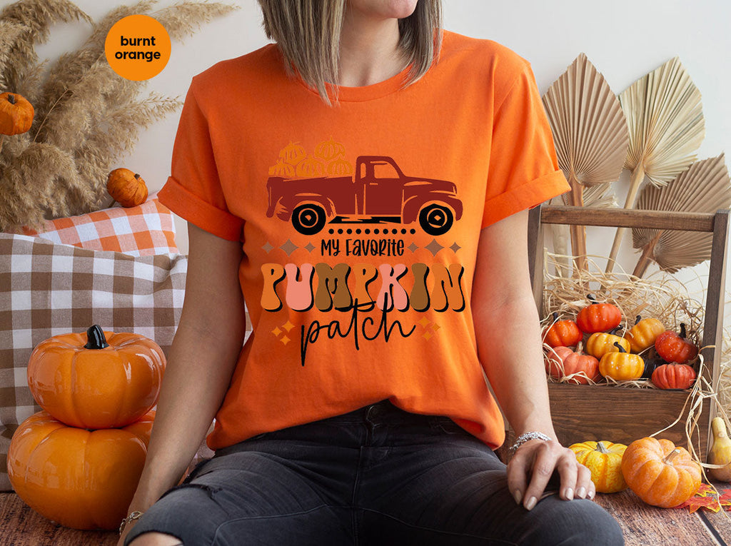 Pumpkin Truck Shirt, 2022 Harvest Season T-Shirt, Tee product image 5