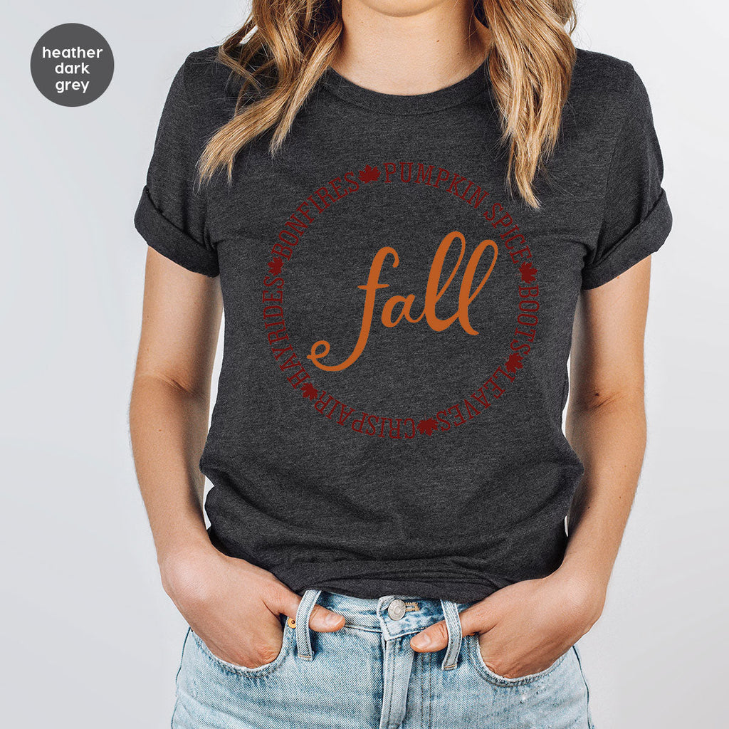 Circle Fall Shirt, Halloween T-Shirt, Tee product image 7