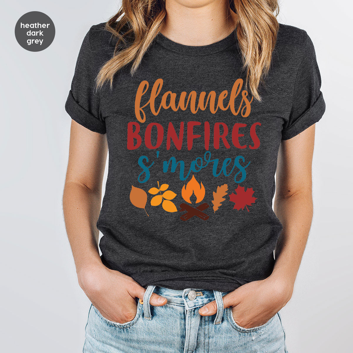 Thanksgiving Fall T-Shirt, 2022 Season Shirt, Bonfires Gift product image 7