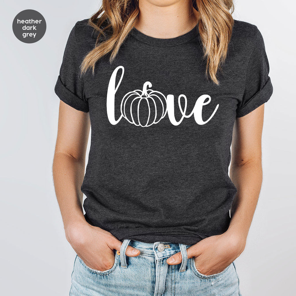 Pumpkin Love Shirt, Fall For Men, Women product image 3