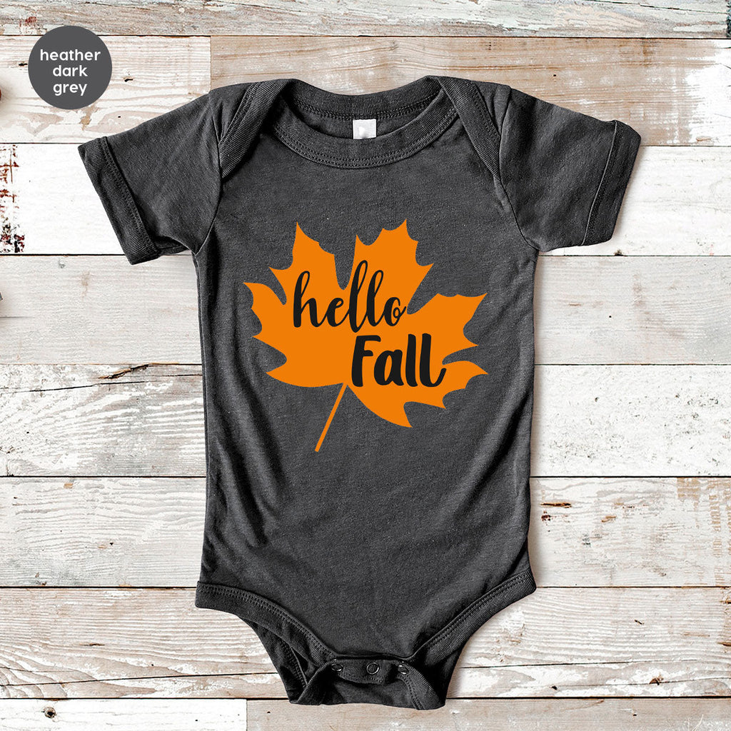 Hello Fall Shirt, 2022 Thanksgiving T-Shirt, Leaf Gift For product image 8