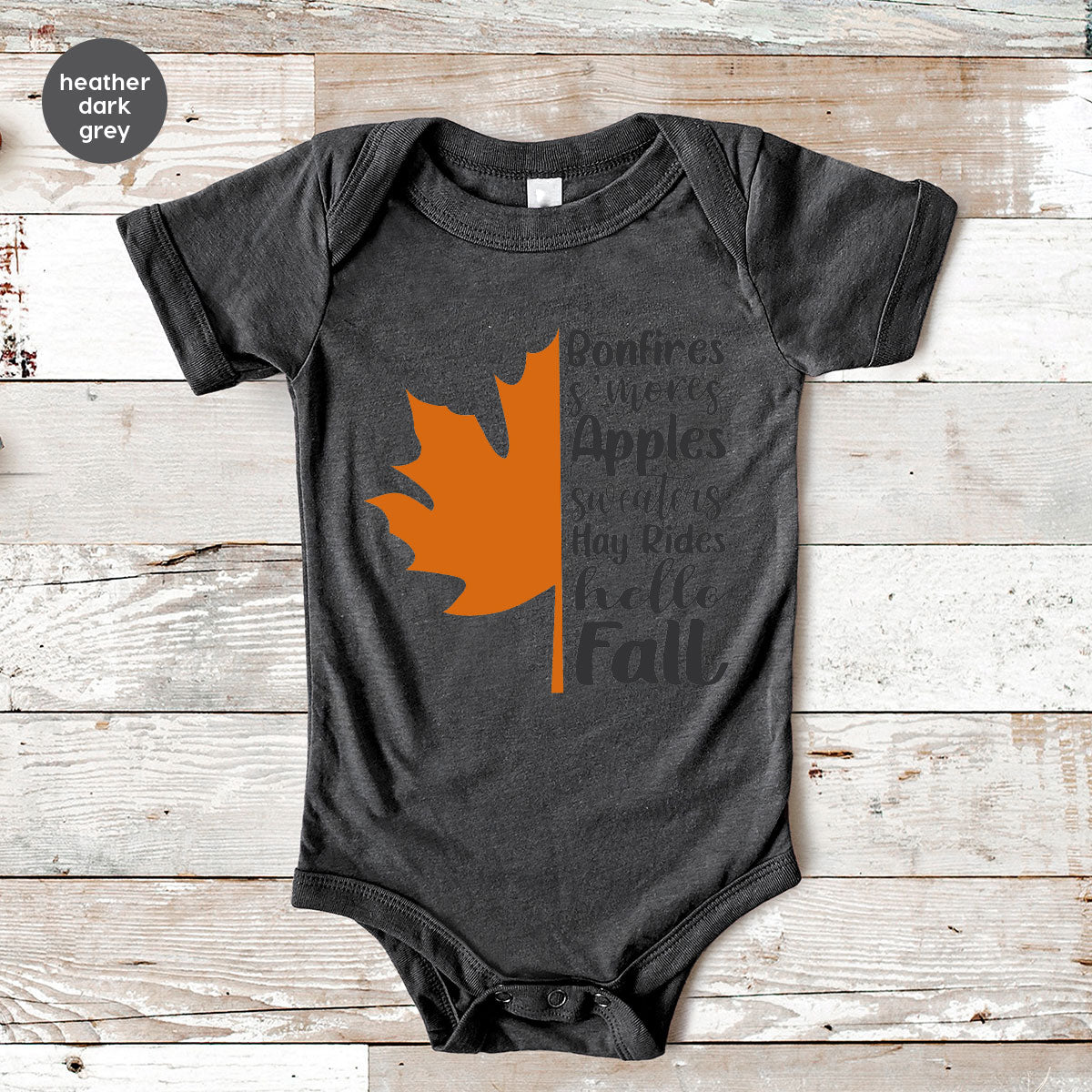Fall Leaf T-Shirt, 2022 Season Long Sleeve Shirt, Short product image 38