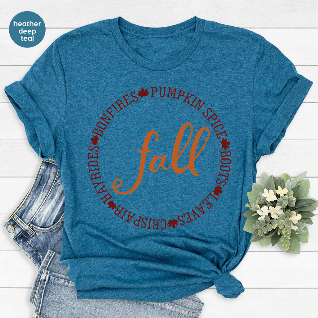Circle Fall Shirt, Halloween T-Shirt, Tee product image 9