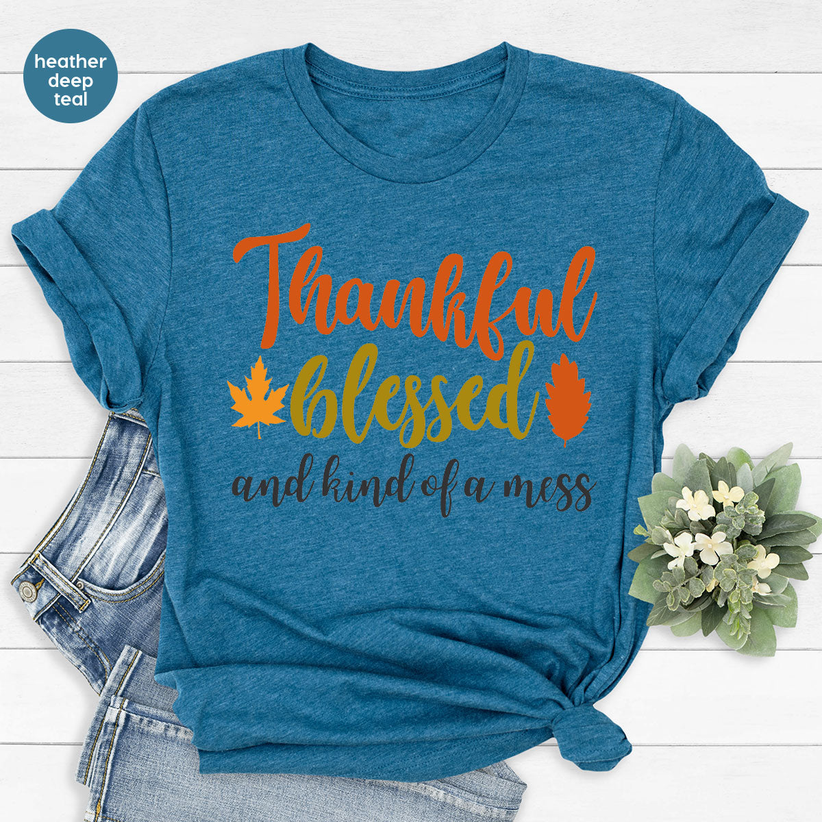 Thanksgiving Blessed Shirt, 2022 T-Shirt, Thankful product image 8