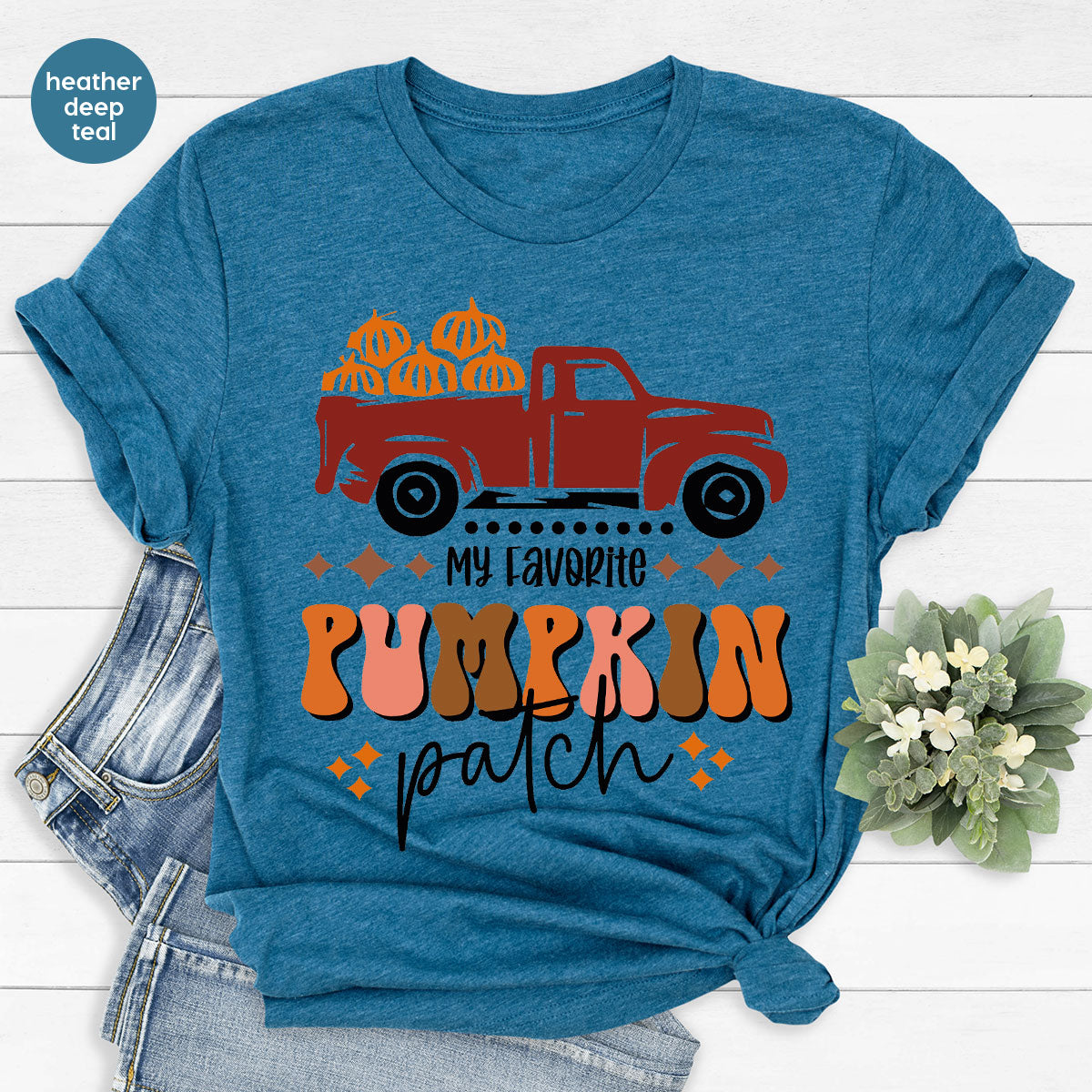 Pumpkin Truck Shirt, 2022 Harvest Season T-Shirt, Tee product image 9