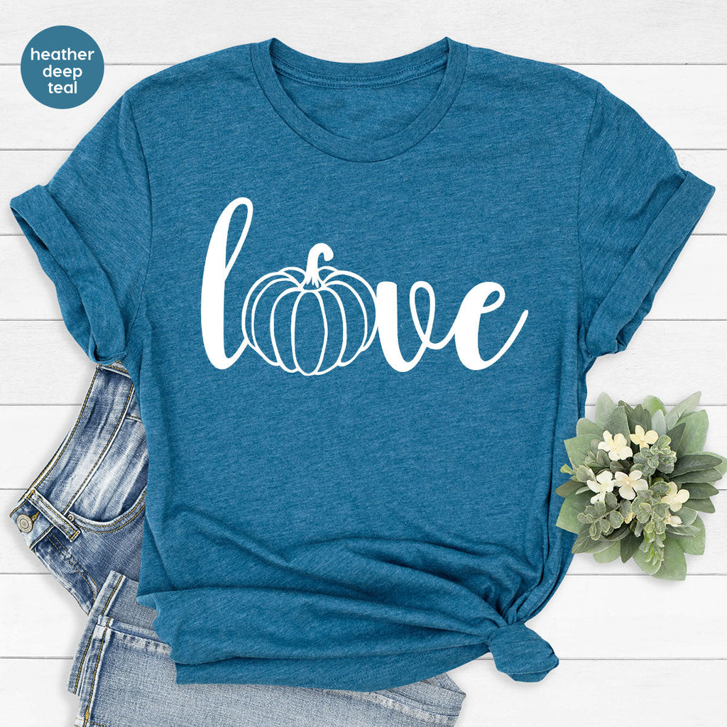 Pumpkin Love Shirt, Fall For Men, Women product image 5