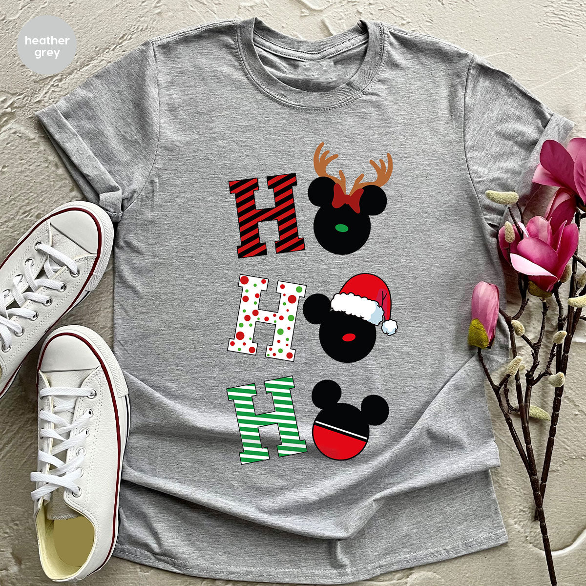 H For Christmas T-Shirt, Deer Shirt, Funny 2023 Tee Family product image 2