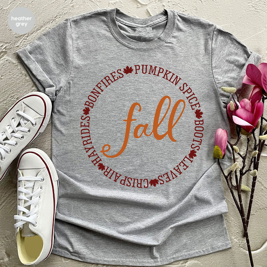 Circle Fall Shirt, Halloween T-Shirt, Tee product image 10
